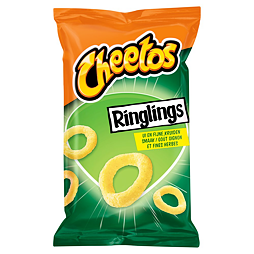 Cheetos Ringlings kukuřičné kroužky s příchutí cibule a bylinek 125 g