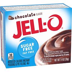 Jell-O instant chocolate fudge sugar free pudding 39 g