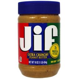 Jif extra crunchy peanut butter 454 g