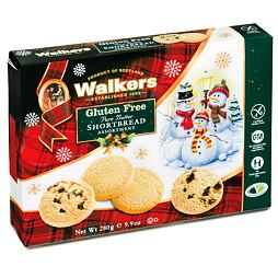 Walkers vánoční bezlepkové máslové sušenky 280 g