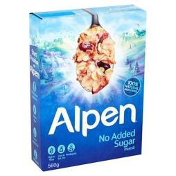 Alpen müsli bez přidaného cukru 560 g
