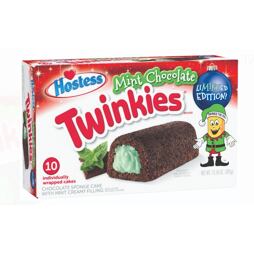 Hostess Twinkies čokoládová buchta s náplní s příchutí máty 38,5 g Celé balení 10 ks