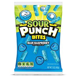 Sour Punch kyselé žvýkací kousky s příchutí modré maliny 142 g