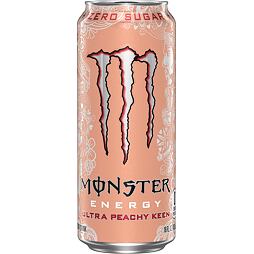 Monster Ultra Peachy Keen energetický nápoj s příchutí broskve 473 ml