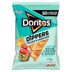 Doritos corn chips with sour cream flavor 185 g