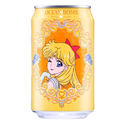 Ocean Bomb Sailor Moon carbonated drink with mango flavor 330 ml