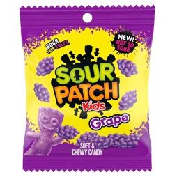 Sour Patch Kids sour gummy candies with grape flavor 101 g