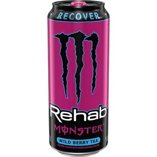 Monster Recover carbonated energy drink with the flavor of forest fruits 473 ml