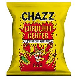 Chazz pálivé chipsy s příchutí chilli papričky Carolina Reaper 3/3 50 g