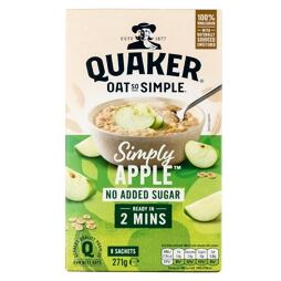 Quaker Oat with Simple oatmeal with apple flavor without added sugar 271 g