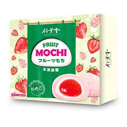 Bamboo Japanese Mochi cookies with strawberry flavor 140 g