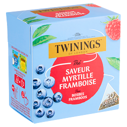 Twinings Bosbes Framboos fruit tea with raspberry and blueberry flavor 20 pcs 30 g