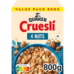 Quaker Cruesli crunchy muesli with four types of nuts 800 g