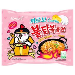 Samyang instant hot chicken ramen noodles with cheese and cream flavor 130 g