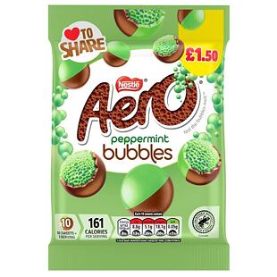 Nestlé Aero čokoládové kuličky s příchutí máty 80 g PM