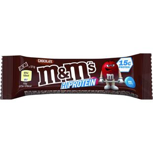 M&M's proteinová tyčinka s čokoládovými bonbonky 51 g