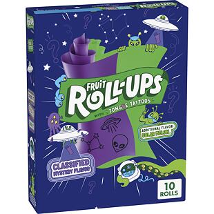Fruit Roll-Ups Space měkké pásky s příchutí melounu a tajemné příchutě 141 g