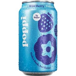 Poppi prebiotická limonáda s příchutí lesního ovoce 355 ml