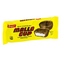Mallo Cup 2 košíčky z mléčné čokolády s příchutí kokosu s fondánovou náplní 42 g