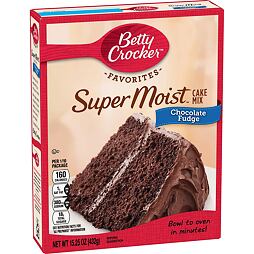 Betty Crocker chocolate fudge super moist cake mix 432 g