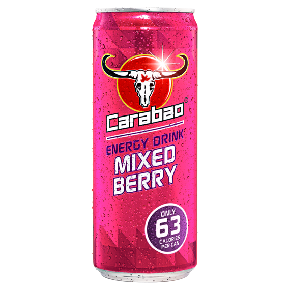 Carabao energetický nápoj s příchutí bobulového ovoce 330 ml
