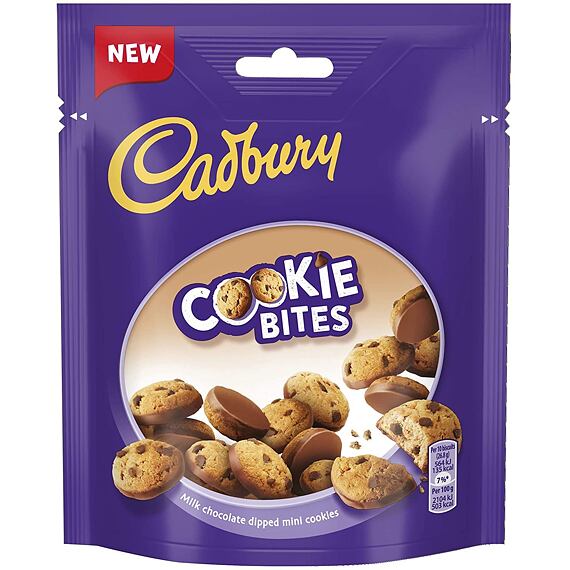 Cadbury mini sušenky s čokoládovou polevou a kousky čokolády 90 g