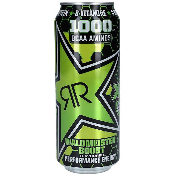 Rockstar XD Power energetický nápoj bez cukru s příchutí svízele vonného 500 ml
