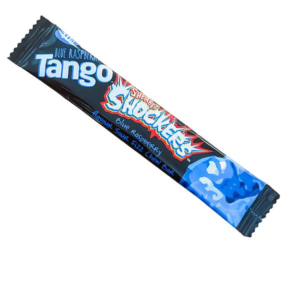 Tango kyselá šumivá žvýkací páska s příchutí modré maliny 11 g