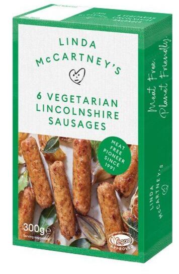 Linda McCartney's vegetariánské Lincolnshirské klobásky z hráškového proteinu 300 g