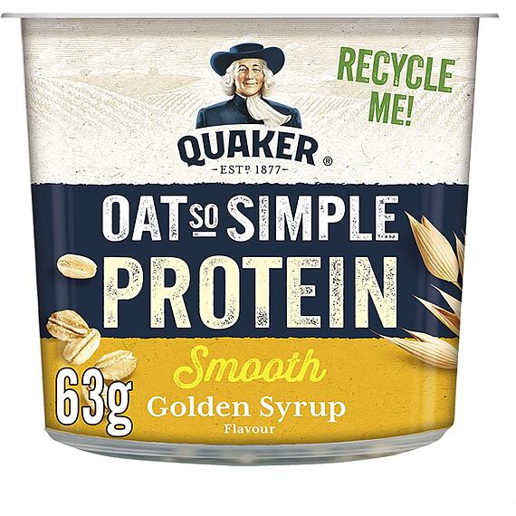 Quaker Oat So Simple proteinová ovesná kaše s příchutí světlé melasy 63 g