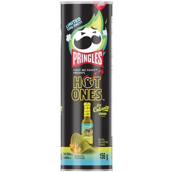 Pringles Hot Ones bramborové chipsy s příchutí omáčky Los Calientes 156 g