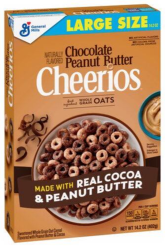 Cheerios chocolate & peanut butter wholegrain oat cereal 402.6 g