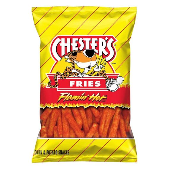 Cheetos Chester's kukuřičné křupky ve tvaru hranolek s pálivou příchutí 170,1 g