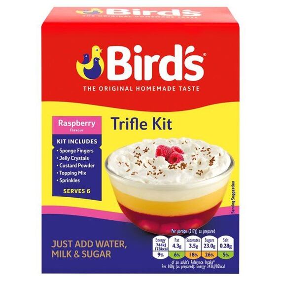Bird's instantní dezert trifle s malinovou příchutí 141 g