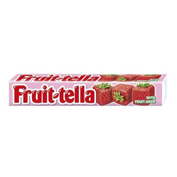 Fruit-Tella žvýkací bonbony s příchutí jahody 41 g