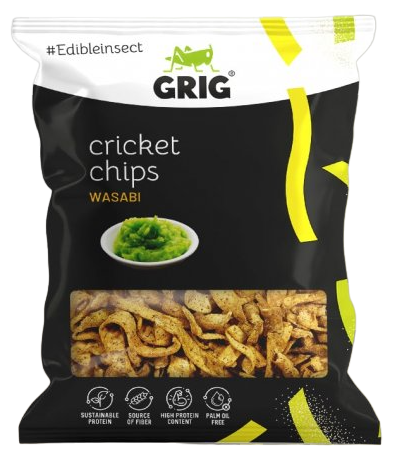 Grig cvrččí chipsy s příchutí wasabi 70 g