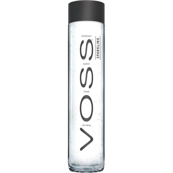 VOSS sparkling glass bottle 375 ml