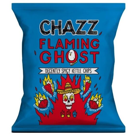 Chazz pálivé chipsy s příchutí Ghost chilli papričky 2/3 50 g