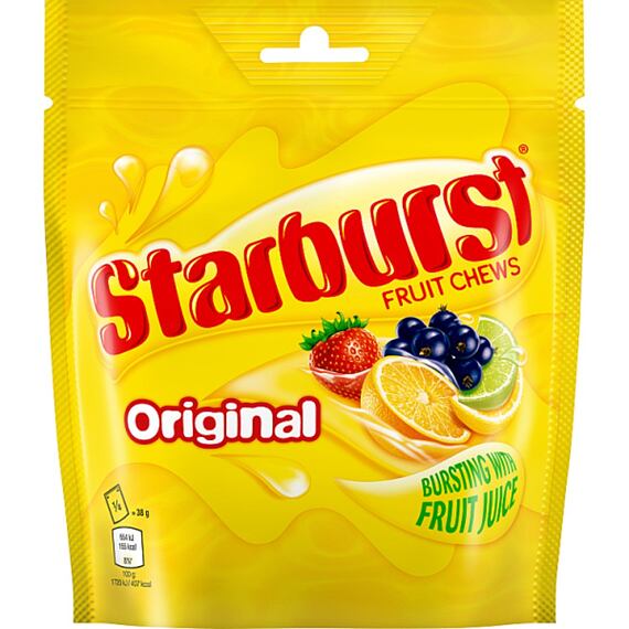 Starburst Original Pouch chewing candies with fruit flavor 138 g