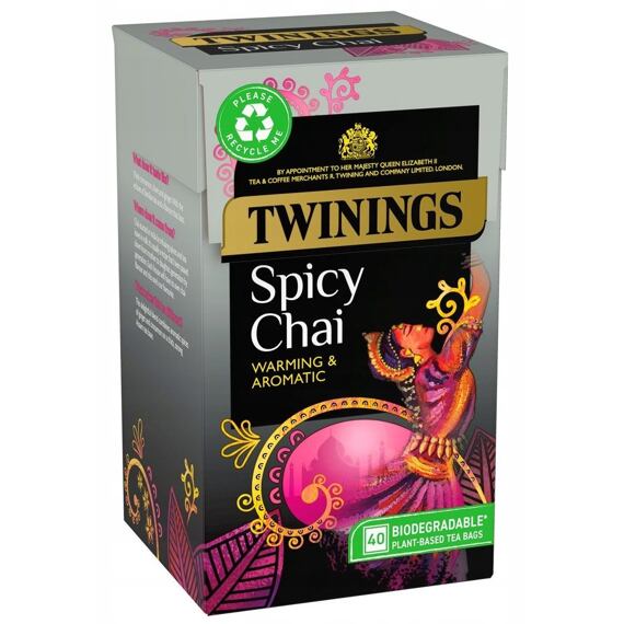 Twinings Spicy Chai black tea with spice flavor 40 pcs 100 g
