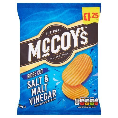 McCoy's chips with salt and vinegar flavor 65 g PM