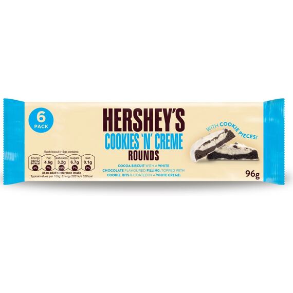 Hershey's Rounds sušenky s příchutí Cookies 'n' Creme 96 g