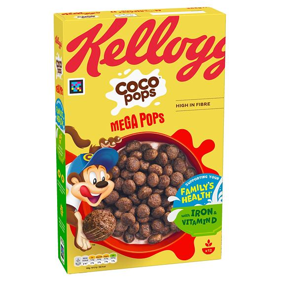 Kelloggs Coco Pops wheat and corn cereal with chocolate flavor 365 g