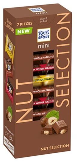 Ritter Sport výběr mini oříškových čokolád 116 g