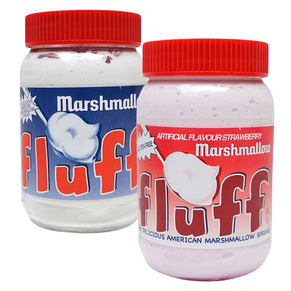 Marshmallow Fluff pěna s vanilkovou příchutí 213g + Marshmallow Fluff pěna s jahodovou příchutí 213g