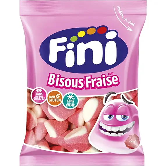 Fini žvýkací bonbony s jahodovou příchutí 90 g