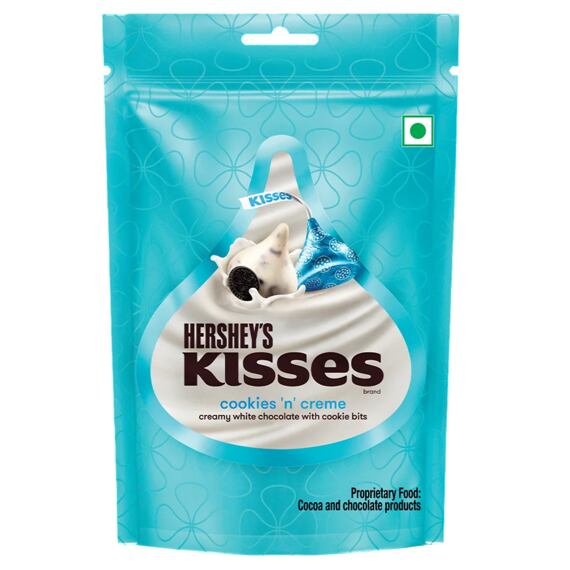 Hershey's Kisses pusinky z bílé čokolády s příchutí sušenek a krému 100,8 g