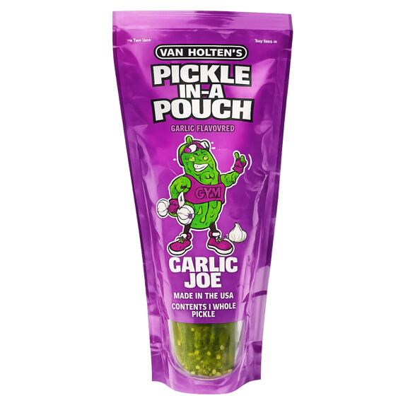 Van Holten's Garlic Joe velká kyselá okurka s příchutí česneku 242 g