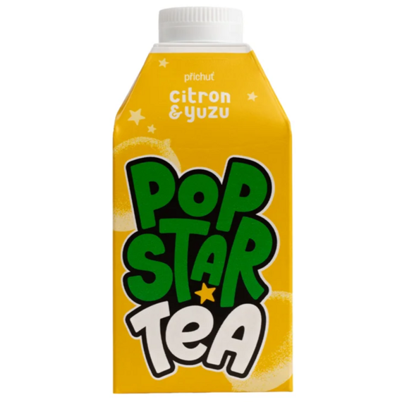 POPSTAR Tea příchuť citron & yuzu 500 ml