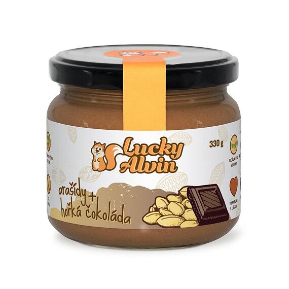 Lucky Alvin Arašídy + Hořká Čokoláda 330 g